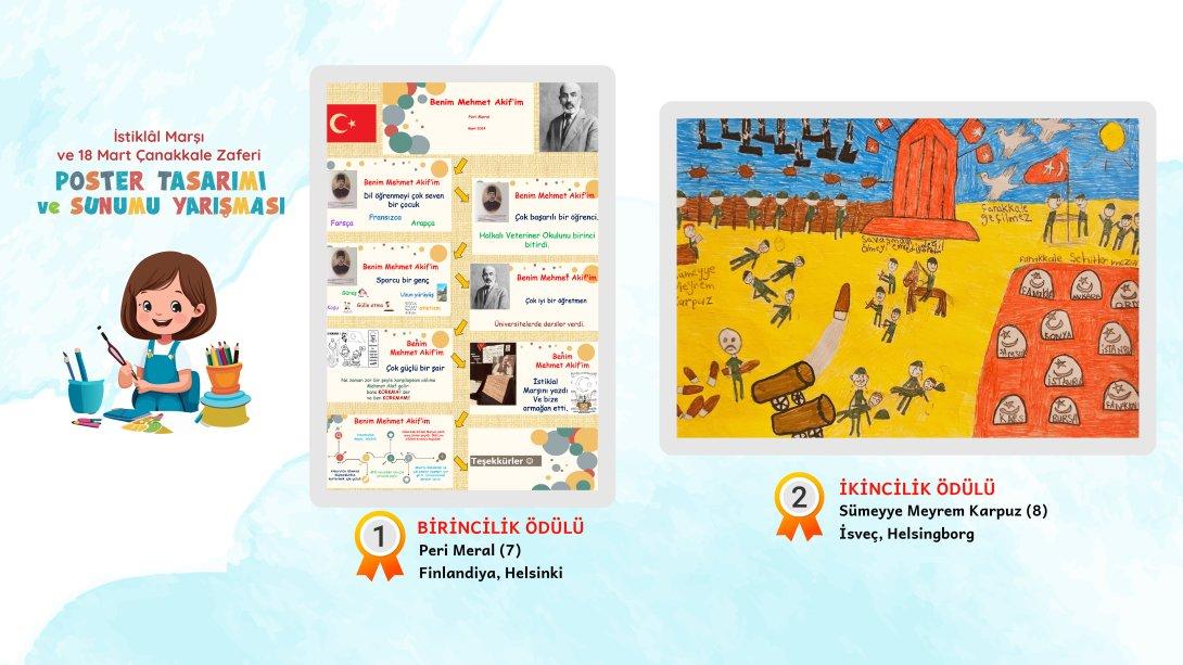 İstiklâl Marşı ve 18 Mart Çanakkale Zaferi Poster Tasarımı ve Sunumu Yarışması Sonuçları 