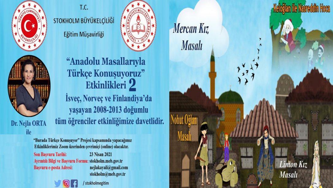 Anadolu Masallarıyla Türkçe Konuşuyoruz Etkinlikleri - 2 Başlıyor