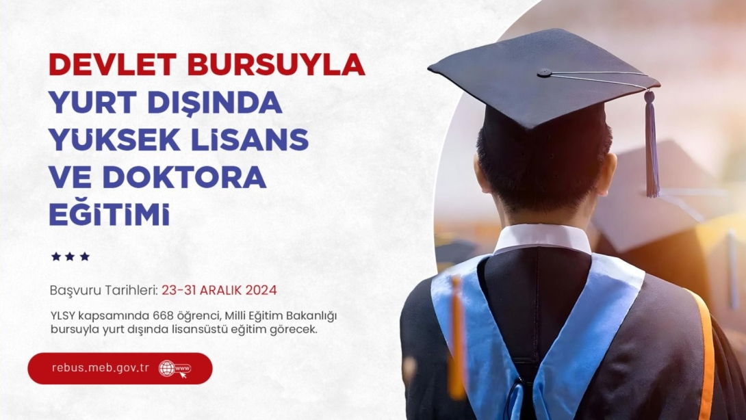 2024 YLSY Yurt Dışı Lisansüstü Eğitim Burs Başvuruları Devam Ediyor!